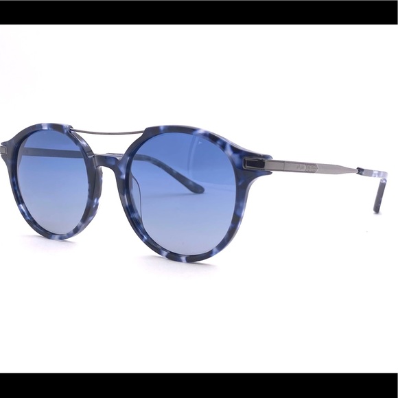 Versace 1969 Round Acetate Sunglasses - Polarized lens Metal Bridge Bar - Picture 6 of 10